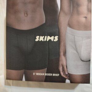 Skims 5" Inseam Boxer Brief 3 Pack Heather Gray Men’s Size Medium
